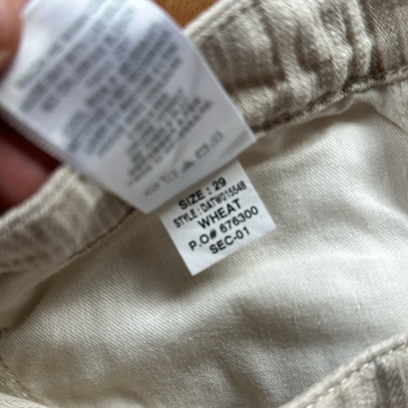 NWT Joe’s Jeans Wheat Weekender Cotton/linen blend Pants 29 - Picture 5 of 6